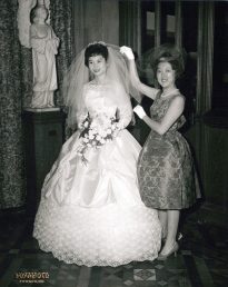 Mary's wedding portrait with Barbara Lee