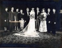 wedding portrait for Lillian Watt and John Watt